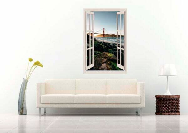San Francisco Bridge 3D Art Wall Decal Vinyl Sticker
