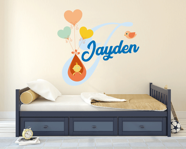 Baby Flying Nursery Wall Decals Vinyl Sticker