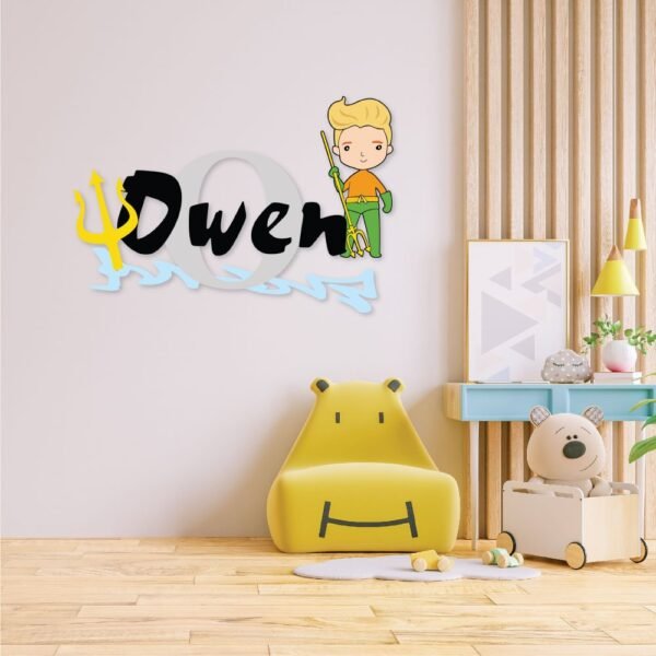 Baby Aqua-Man Custom Name Wall Decal Vinyl Sticker