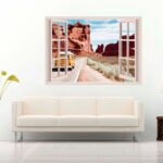 Woman Taking Picture 3D Art Wall Decal Vinyl Sticker