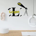 Bat Shield Superhero Wall Decal Vinyl Sticker