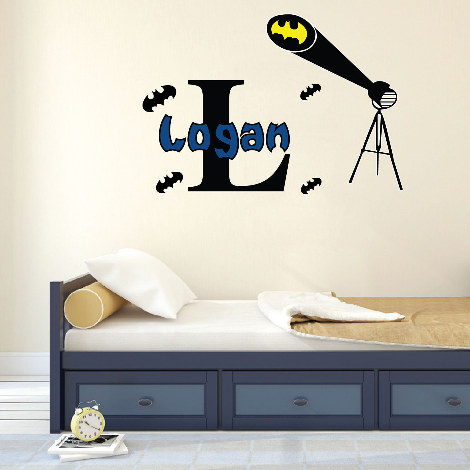 Batman Design Wall Decal 3D Art Stickers Vinyl Room Bedroom Mural Kids  Nursery 2