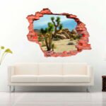 Pyramid of Sphinx 3D Art Wall Decal Vinyl Sticker