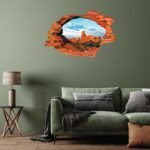 Surreal Art Elephant 3D Art Wall Decal Vinyl Sticker