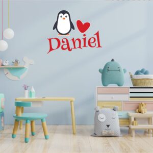 penguin-with-the-heart-wall-decals-vinyl-stickers