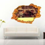 Motocross 3D Art Wall Decal Vinyl Sticker