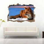 Macaw in The Trees 3D Art Wall Decal Vinyl Sticker