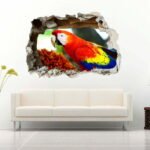 Pretty Fox in The Snow 3D Art Wall Decal Vinyl Sticker