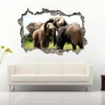 Parakeet Sleeping 3D Art Wall Decal Vinyl Sticker