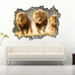 Lion of The Jungle Wall Decals Vinyl Sticker