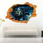Wolf Man 3D Wall Decal Vinyl Sticker