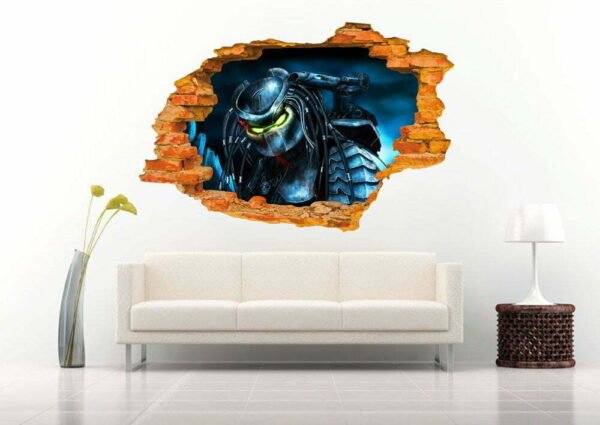 Predator 3D Wall Decal Vinyl Sticker