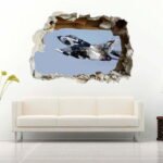 Aircraft in War 3D Art Wall Decal Vinyl Sticker