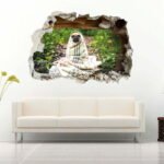 Pug Dog 3D Wall Decal Vinyl Sticker