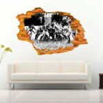 Woman Work Out 3D Art Wall Decal Vinyl Sticker