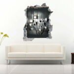 Clouds hot Air Balloon 3D Art Wall Decal Vinyl Sticker