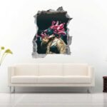 Galaxy View 3D Art Wall Decal Vinyl Sticker