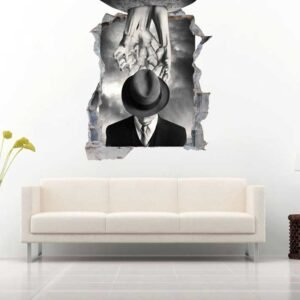 Arms trying to Grab the Hat 3D Art Wall Decal Vinyl Sticker
