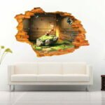 Tree Person and Camera 3D Art Wall Decal Vinyl Sticker