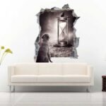 Tree Person and Camera 3D Art Wall Decal Vinyl Sticker