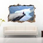 Horror House 3D Art Wall Decals Vinyl Sticker