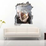 Bird in the Sand 3D Art Wall Decal Vinyl Sticker