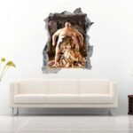 Boy Watching Landscape Book 3D Art Wall Decal Vinyl Sticker