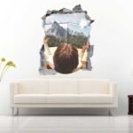 Mannequin in the Shape Robot 3D Art Wall Decal Vinyl Sticker