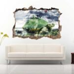 Storm View 3D Art Wall Decals Vinyl Sticker