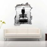 Halloween Night 3D Art Wall Decals vinyl Sticker