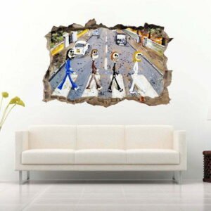 Dolls Walking the Streets 3D Art Wall Decal Vinyl Sticker