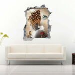 Lake View 3D Art Wall Decals Vinyl Sticker