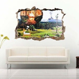 Fantacy in a Forest 3D Art Wall Decal Vinyl Sticker