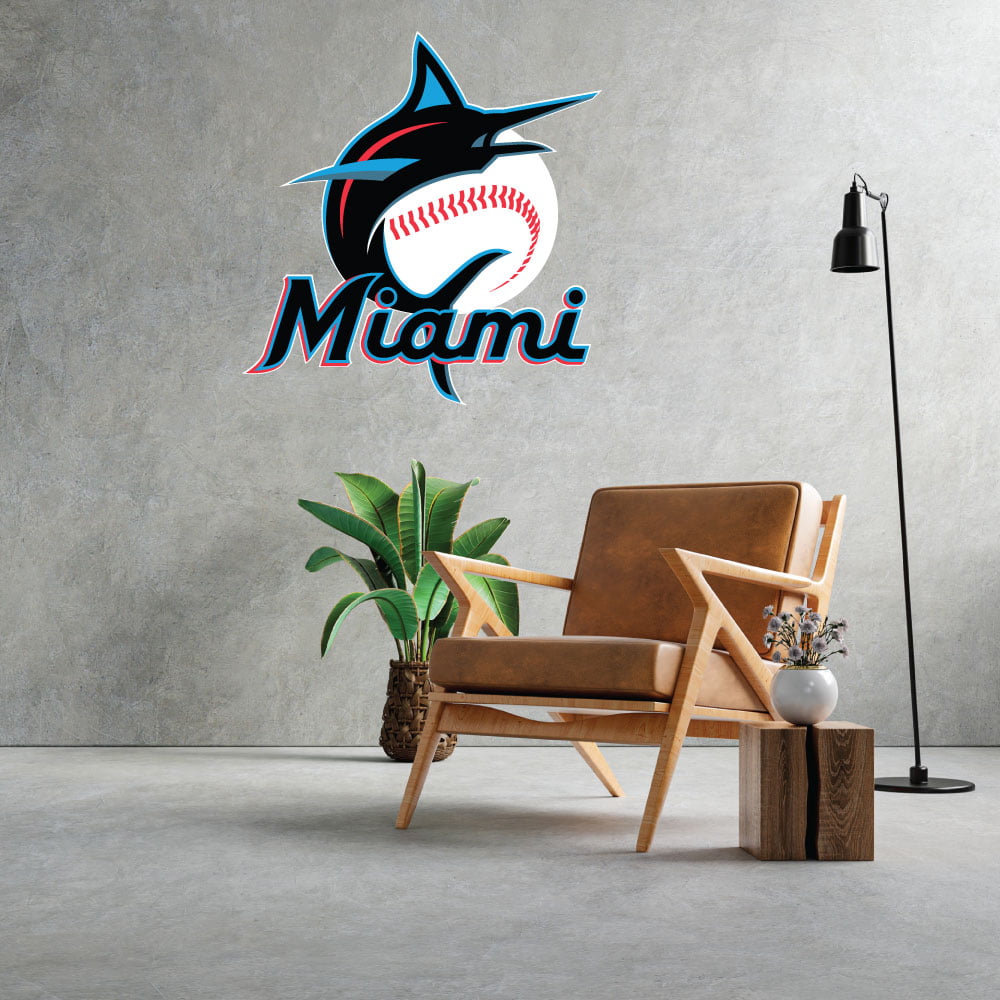 Marlins Baseball, High Quality Vinyl Stickers