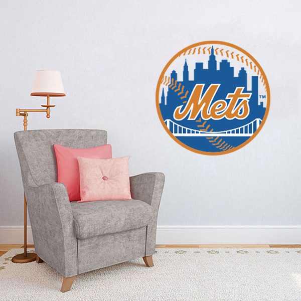 New York Mets MLB Logo Wall Decals Vinyl Sticker