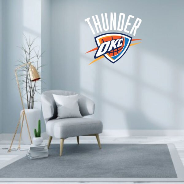 Oklahoma City Thunder NBA Logo Wall Decal Vinyl Sticker