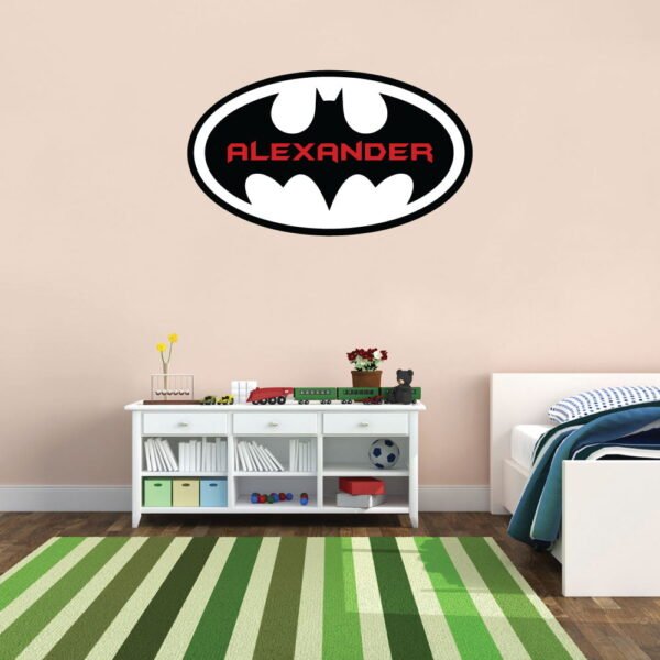 Bat Shield Superhero Wall Decal Vinyl Sticker