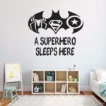 Batman Signal Custom Name Wall Decal Vinyl Sticker