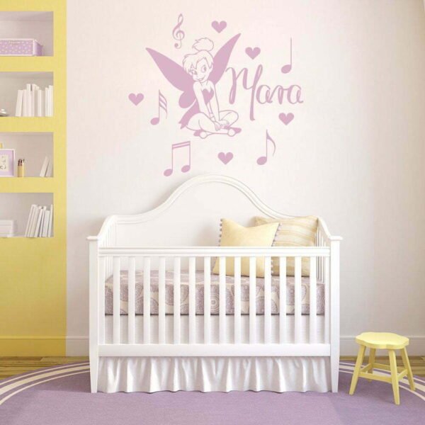 Fairy with Musical Lyrics  Nursery Wall Wall Decal Vinyl Sticker