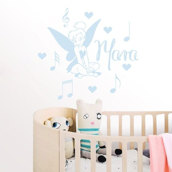 Fairy with Musical Lyrics  Nursery Wall Wall Decal Vinyl Sticker