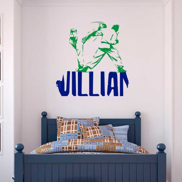 Personalized Name &#8211; People fighting &#8211; Wall Decals Sticker Nursery for Home Decor
