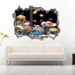 Aquarium in The Ocean 3D Wall Decals Vinyl Sticker