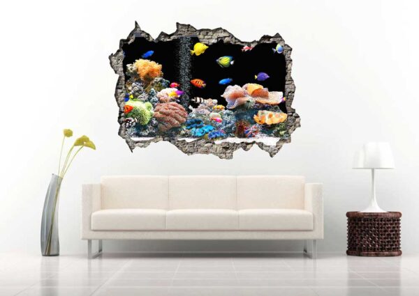 Aquarium &#8211; 3D Wall Decal Vinyl Sticker