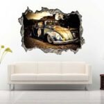 Old Truck Modified 3D Wall Decal Vinyl Sticker