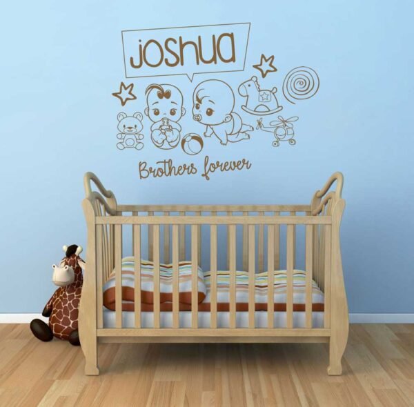 Brother Forever Custom Name Wall Decal Vinyl Sticker
