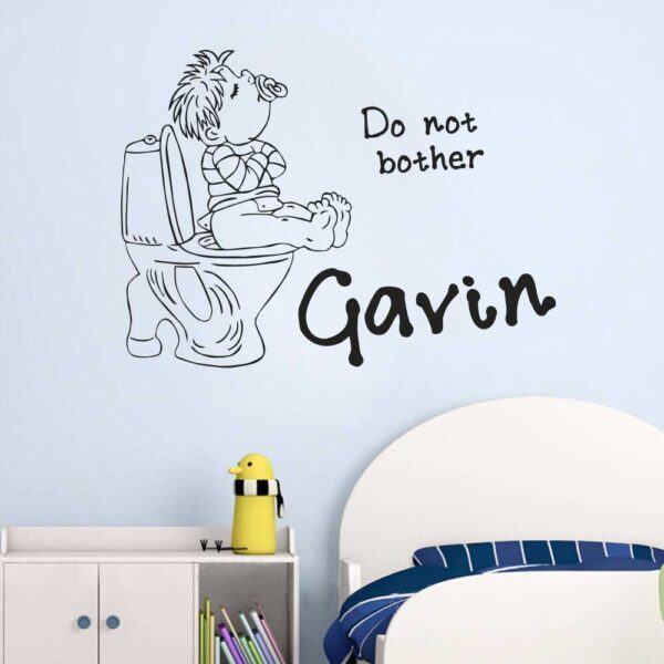 Do not Bother Custom Name Wall Decal Vinyl Sticker for Home Decor