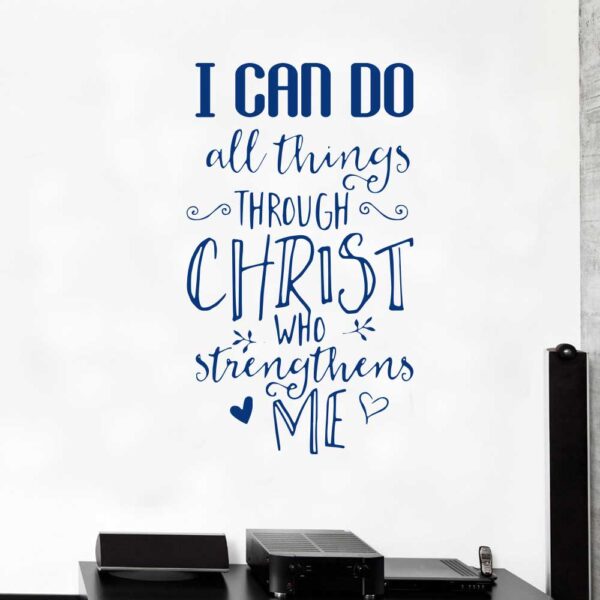 I Can Do Quote Wall Decal Vinyl Sticker