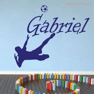 Soccer kicker Player Wall Decal Vinyl Sticker