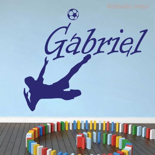 Soccer kicker Player Wall Decal Vinyl Sticker
