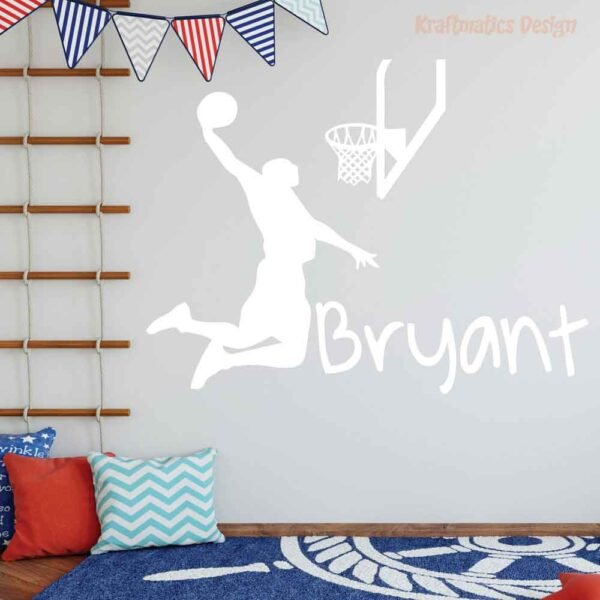 Basketball Player Silhouette Sport Wall Decal Vinyl Sticker